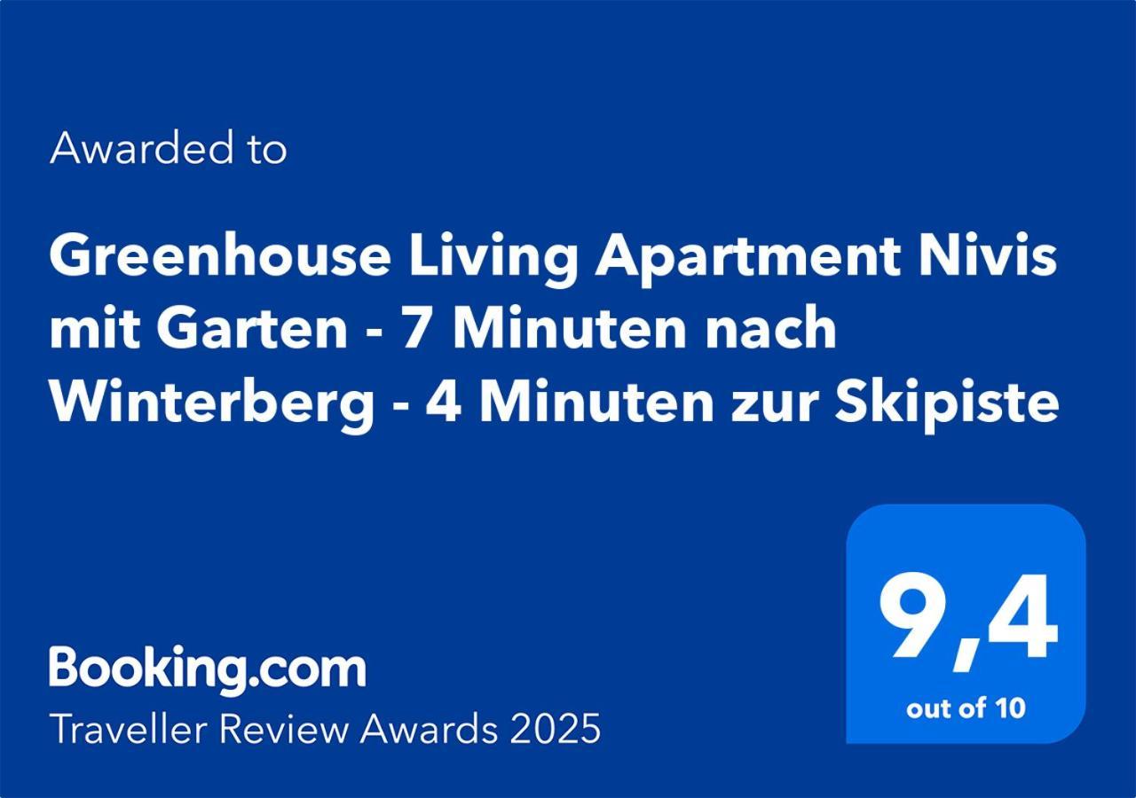 Greenhouse Living Apartment Nivis Mit Garten - 4 Minuten Nach Winterberg - Wandern, Mountainbike Fahren - Natur Geniessen Медебах Екстер'єр фото